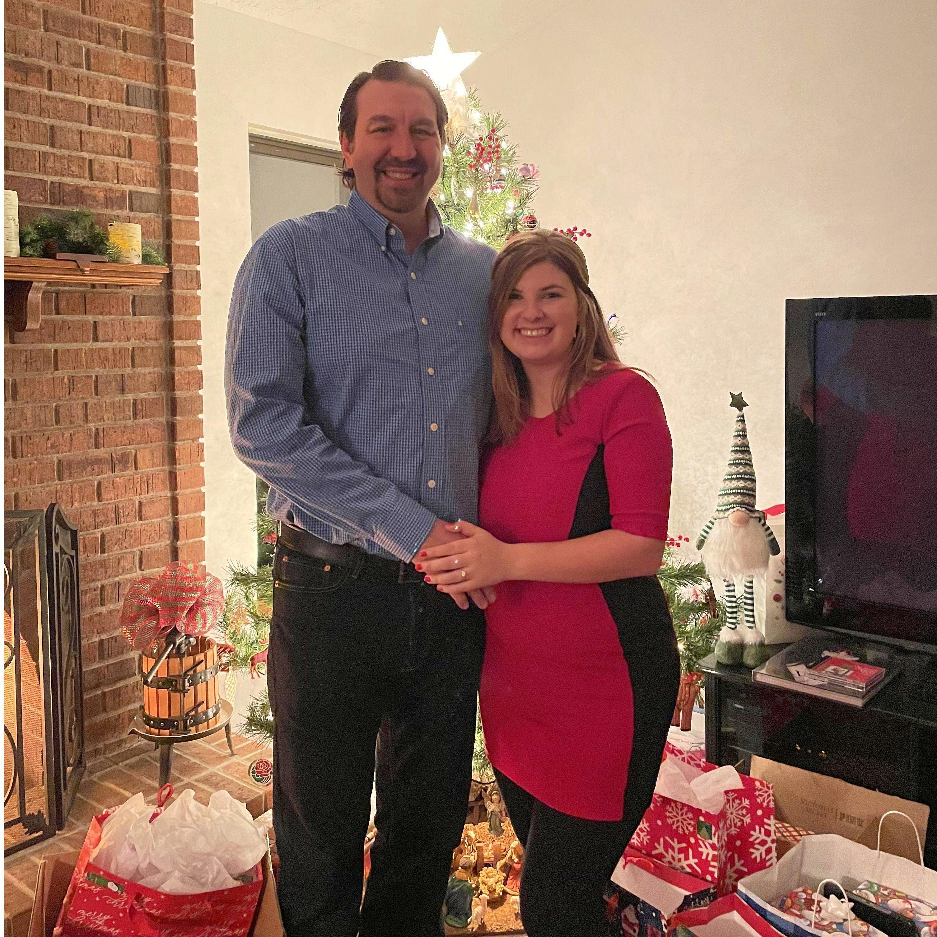 Christmas 2021- right after we got engaged