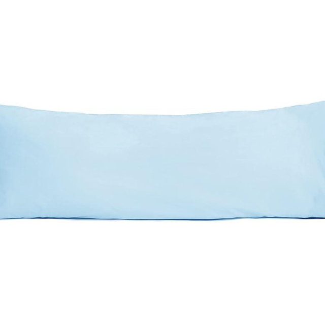 Sunflower Body Pillowcase 100% Cotton Long Pillow Cover/Case Envelope Closure 1 Pack, 20×54 inches Ashley Blue, Soft and Breathable