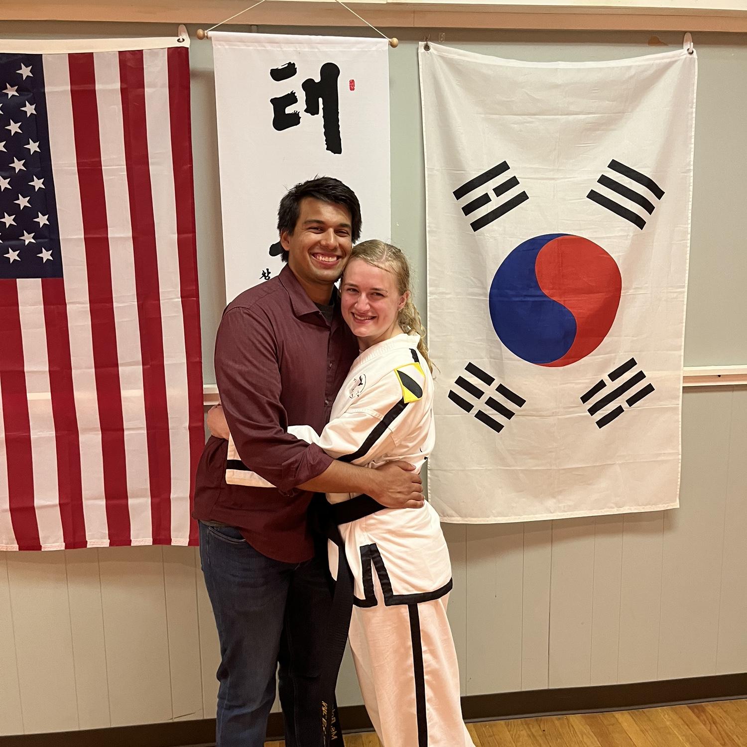 Landon came home for another quick weekend because Lexi tested to fifth degree!