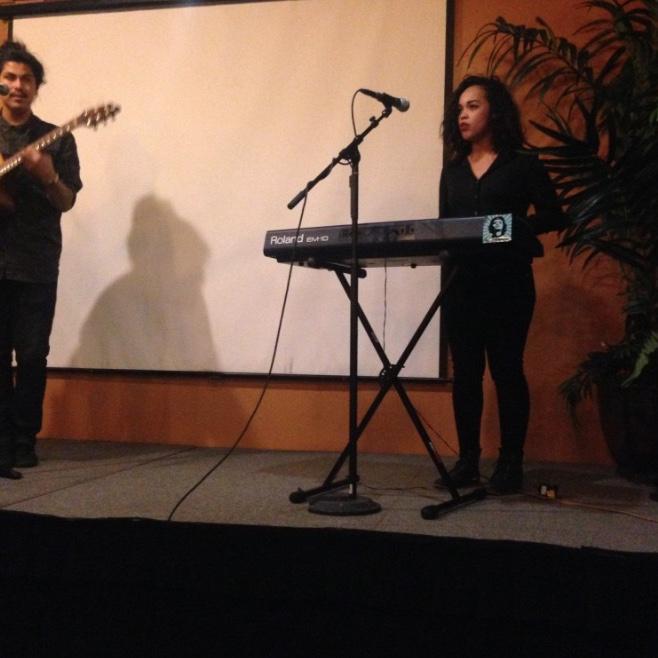 Our first performance together following our first meet up for music practice. Here we performed Distance by Emily King and Let Me Love You by Mario. The ladies were swooninâ over Luisâ vocals!