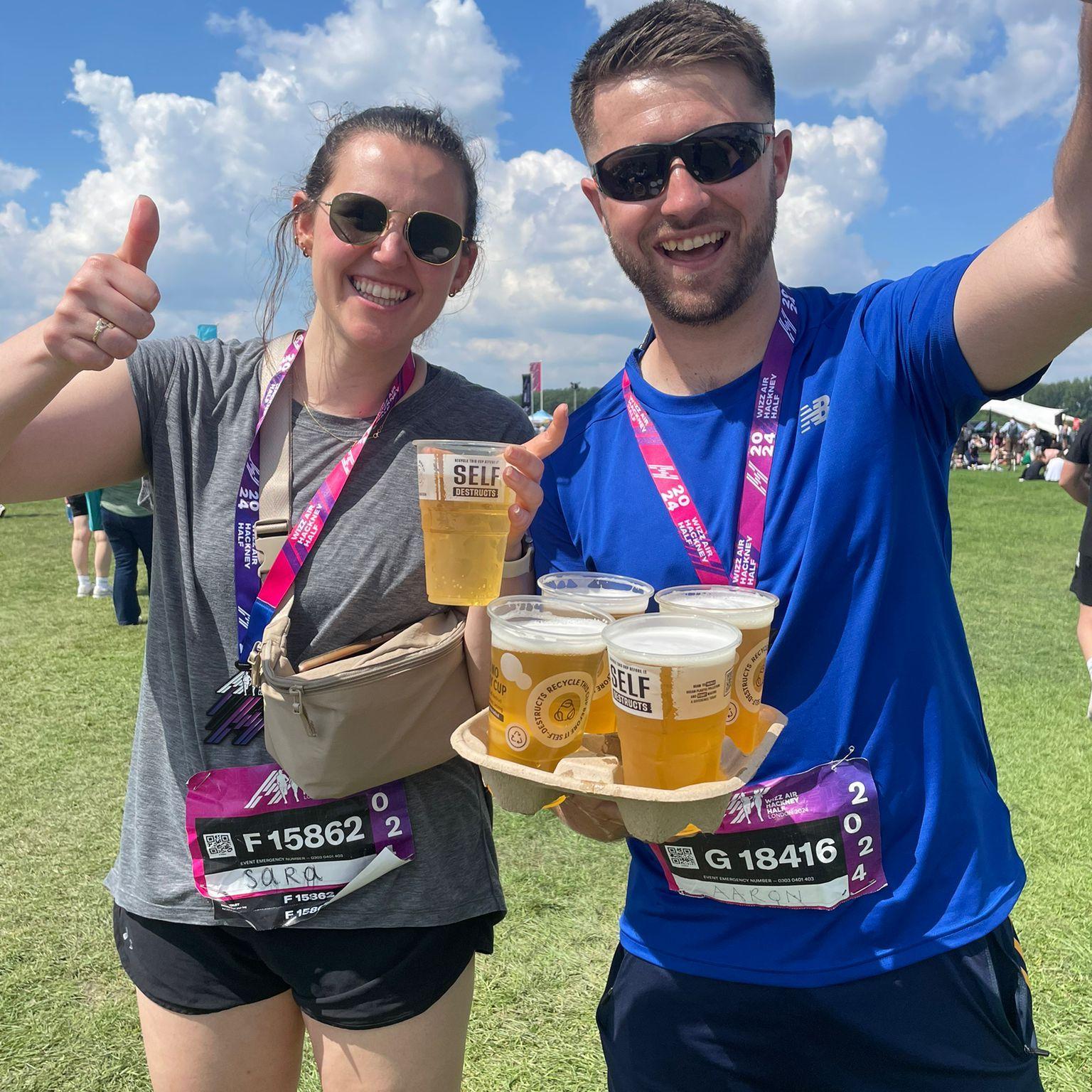 Finished the Hackney Half Marathon together!