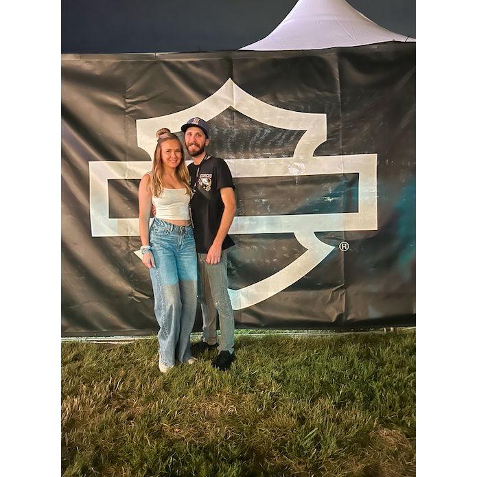 Austin & Chloe at the Harley Davidson Homecoming. July 14th, 2023