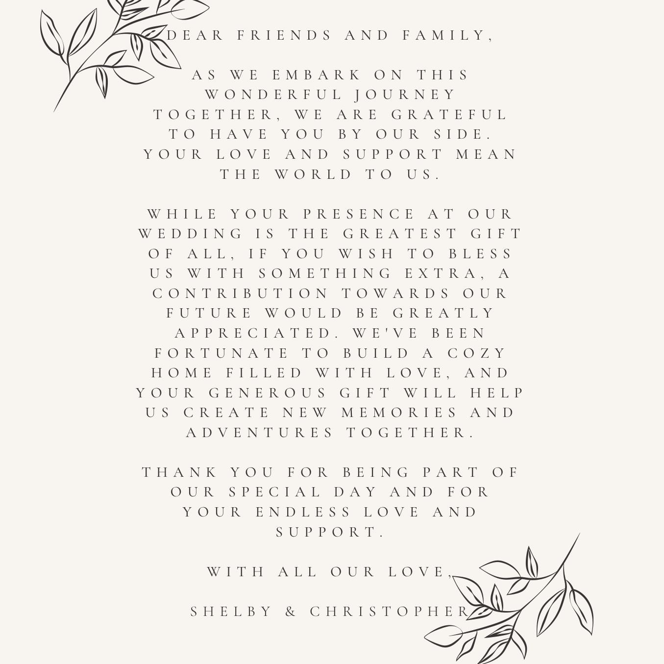 Our wedding & future Fund