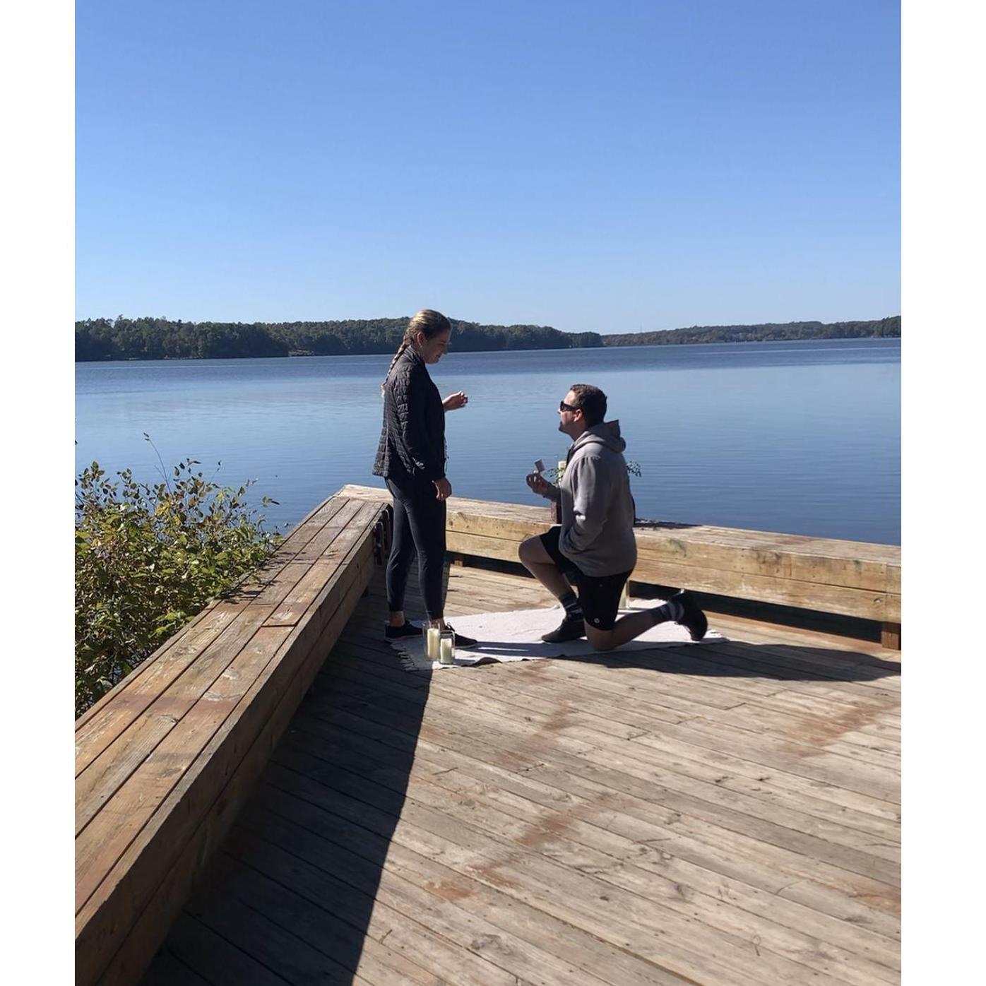 Quinn did a great job with the proposal. Such a special moment!