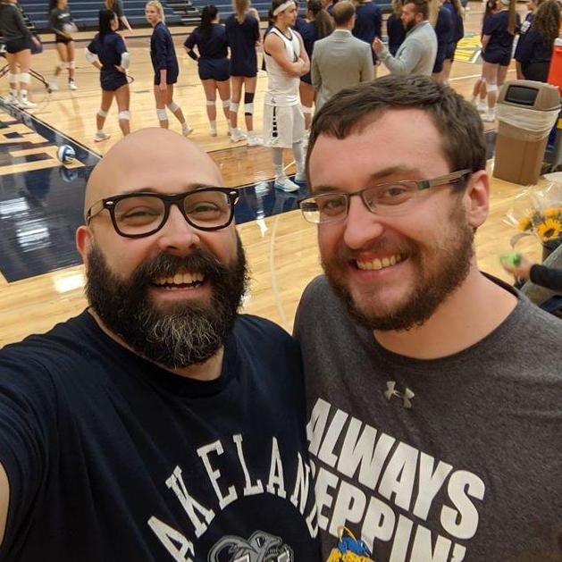 Always Reppin', showing our love for Zach's sister's Volleyball Team at Lakeland University
