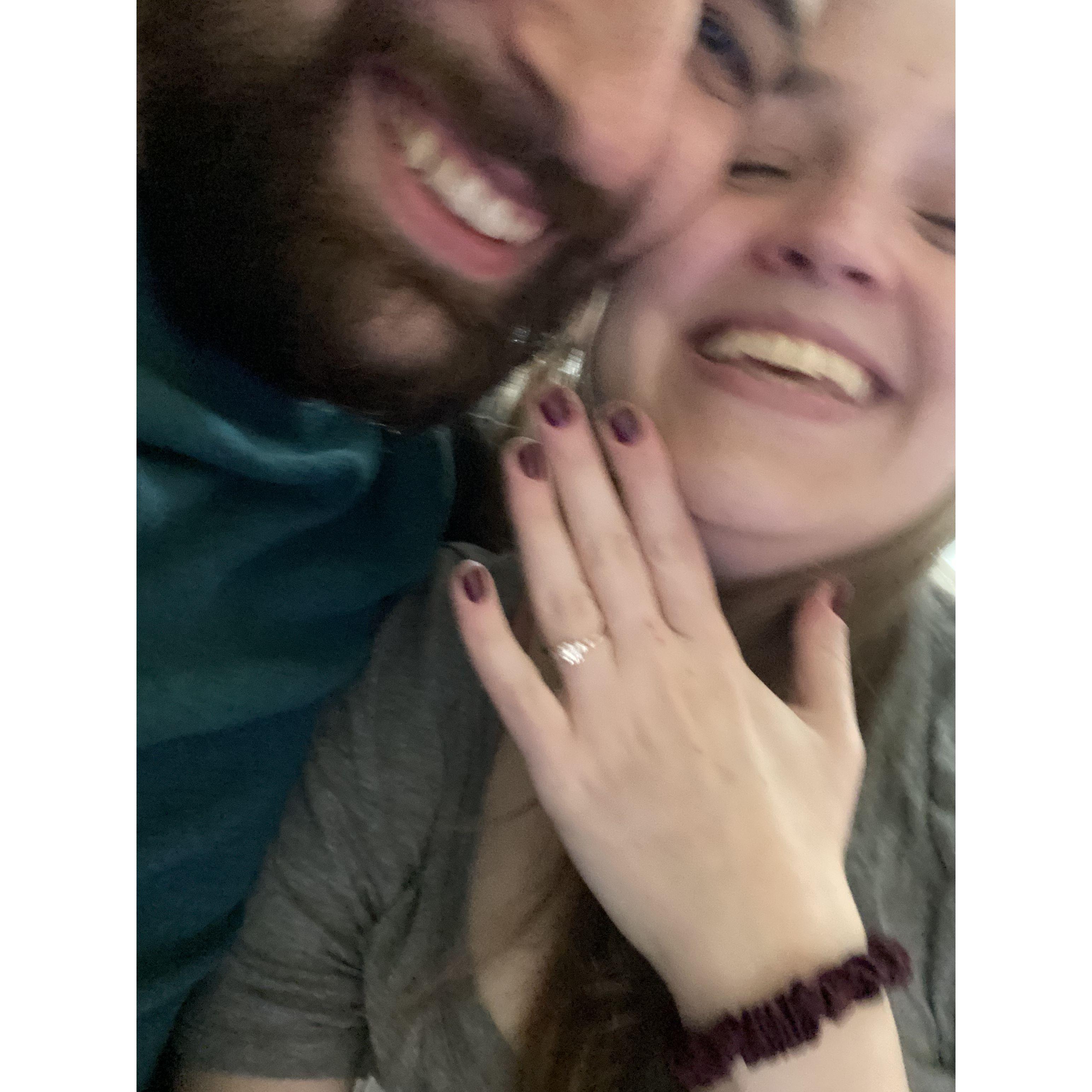 December 2023 - Moments after the proposal