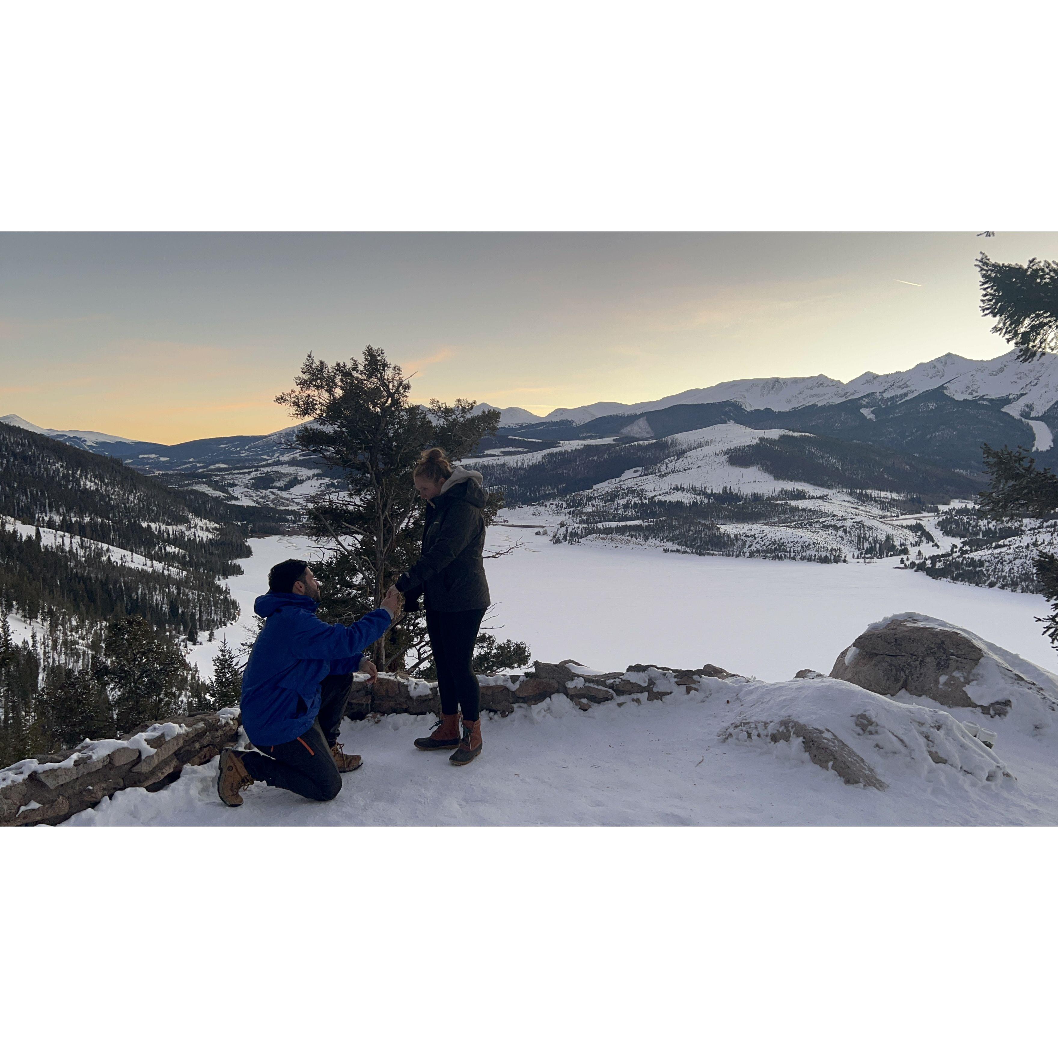 Jose proposed on our trip to Colorado!