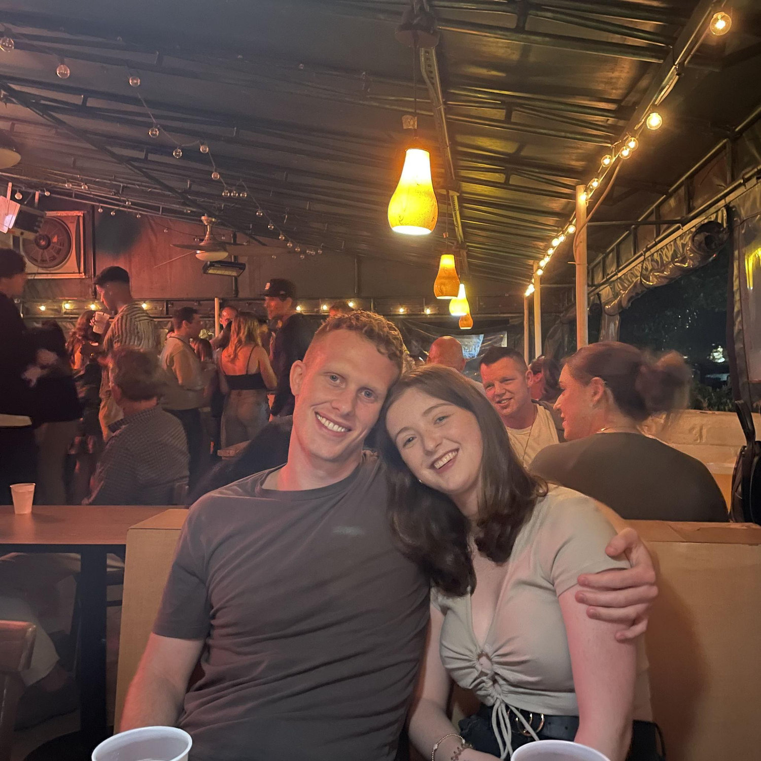 Night out at college delly during Jack's graduation weekend