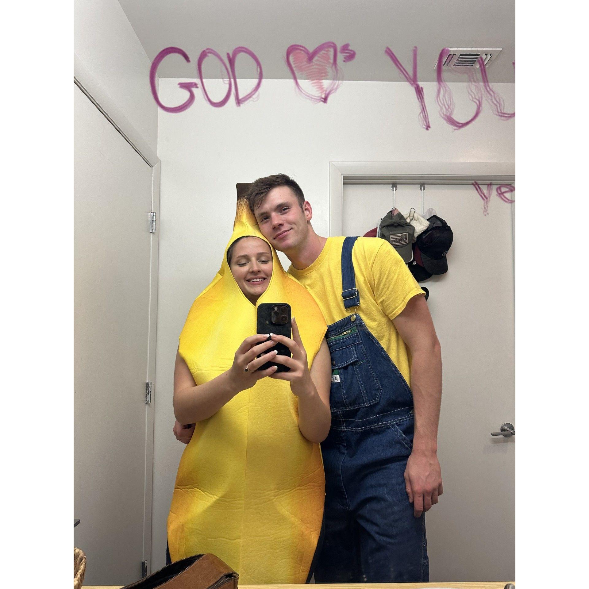 Fun fact: every year, we dress up as a banana and minion from "Despicable Me"
