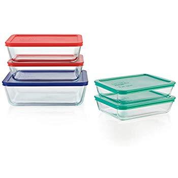 Pyrex 1136617 Glass food storage set, 10-Piece