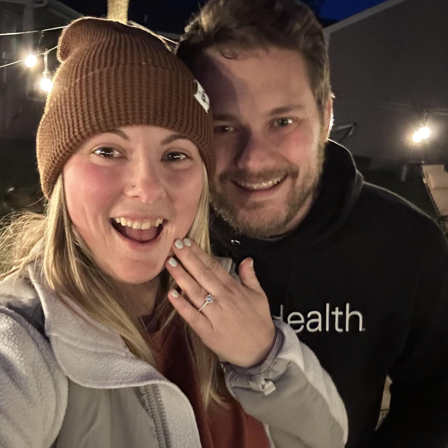 The night we got engaged!