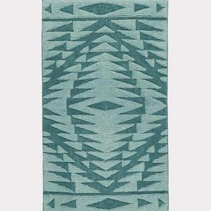 Pecos Sculpted Bath Mat in Aqua - Pendleton