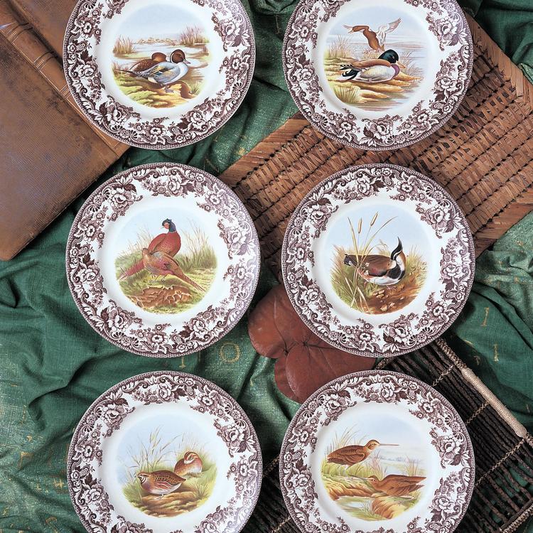 Spode, Woodland Canape Plate, Set of 4 | Zola