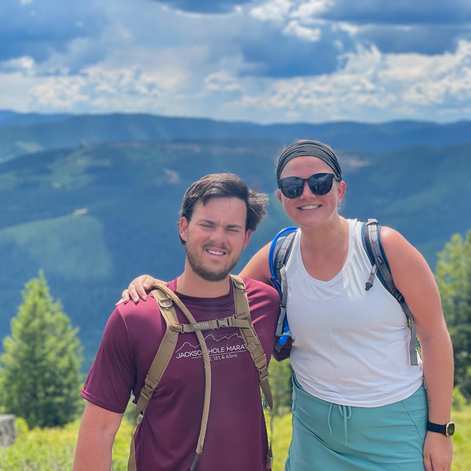 Hiking outside of Glacier with Andrew’s family