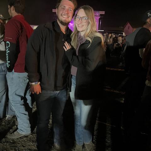 Randy Rogers with Kaitlin's family at the Frio River