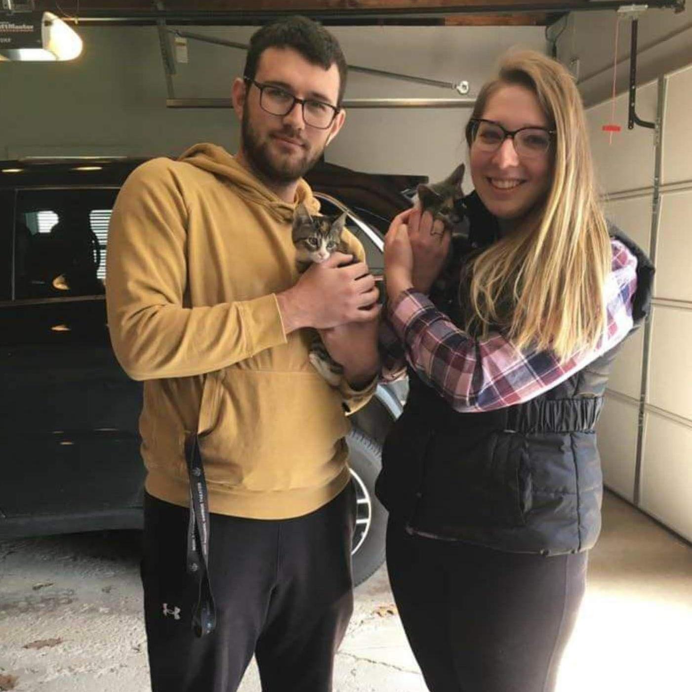 The day we adopted our first 2 fur babies.