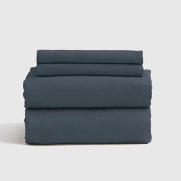 Organic Brushed Cotton Sheet Set in Nightfall