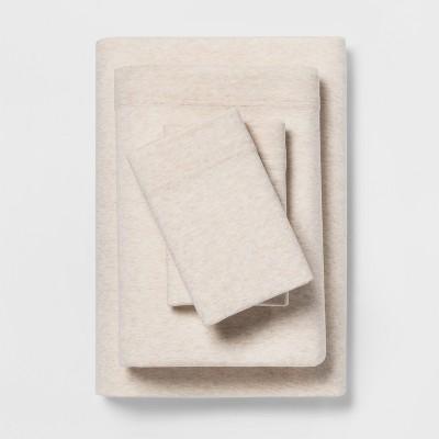 Jersey Sheet Set (Full) Heather Tan - Room Essentials™