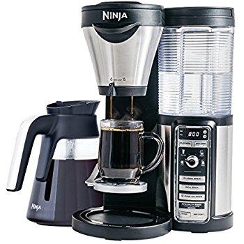 Ninja Coffee Bar Brewer, Glass Carafe with Ninja Hot and Cold 18 oz. Insulated Tumbler and Recipe Book(CF080Z)