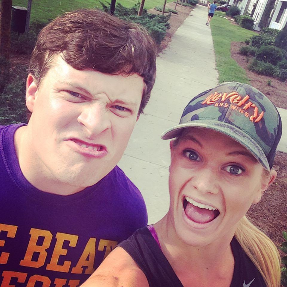 Jen's face when Stephen got a job and decided to move down to Charleston to be with her full time