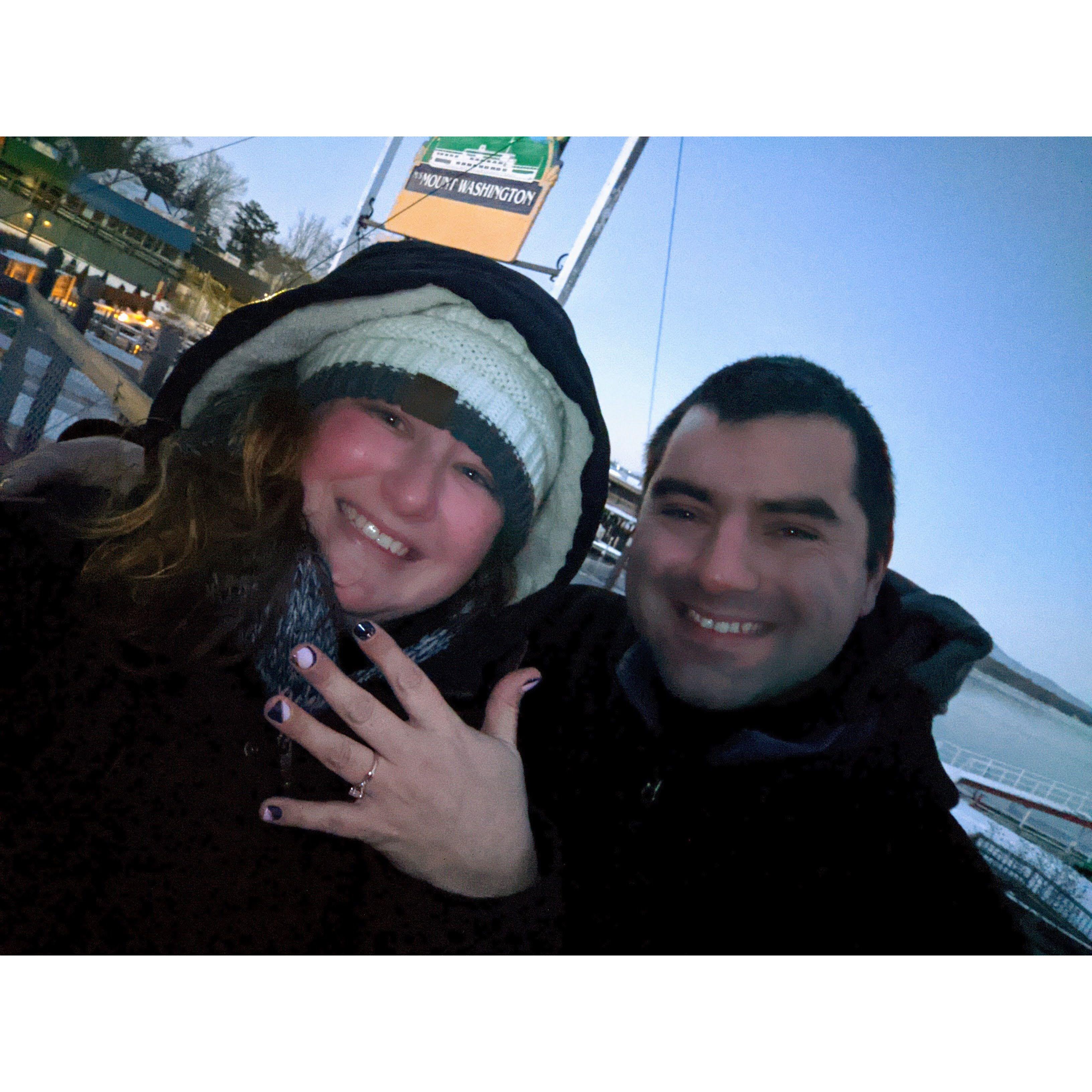 Right after Scott proposed! 