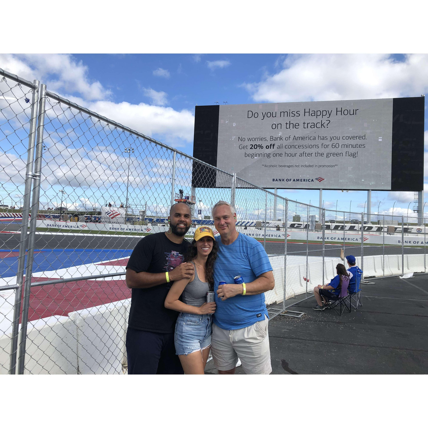 Nascar with Marlayna's Father