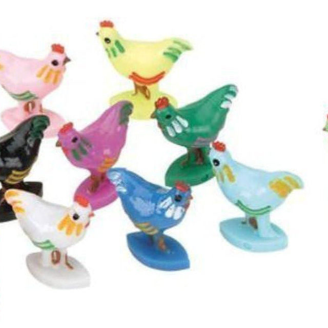 CHH Ckicken Markers for Chicken Dominoes, 10 Pieces, Assorted