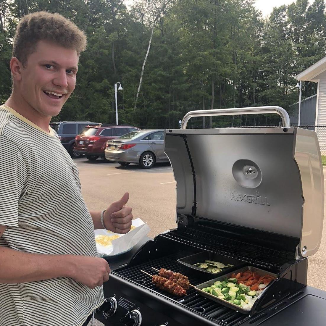 Trying out the new grill for the first time!