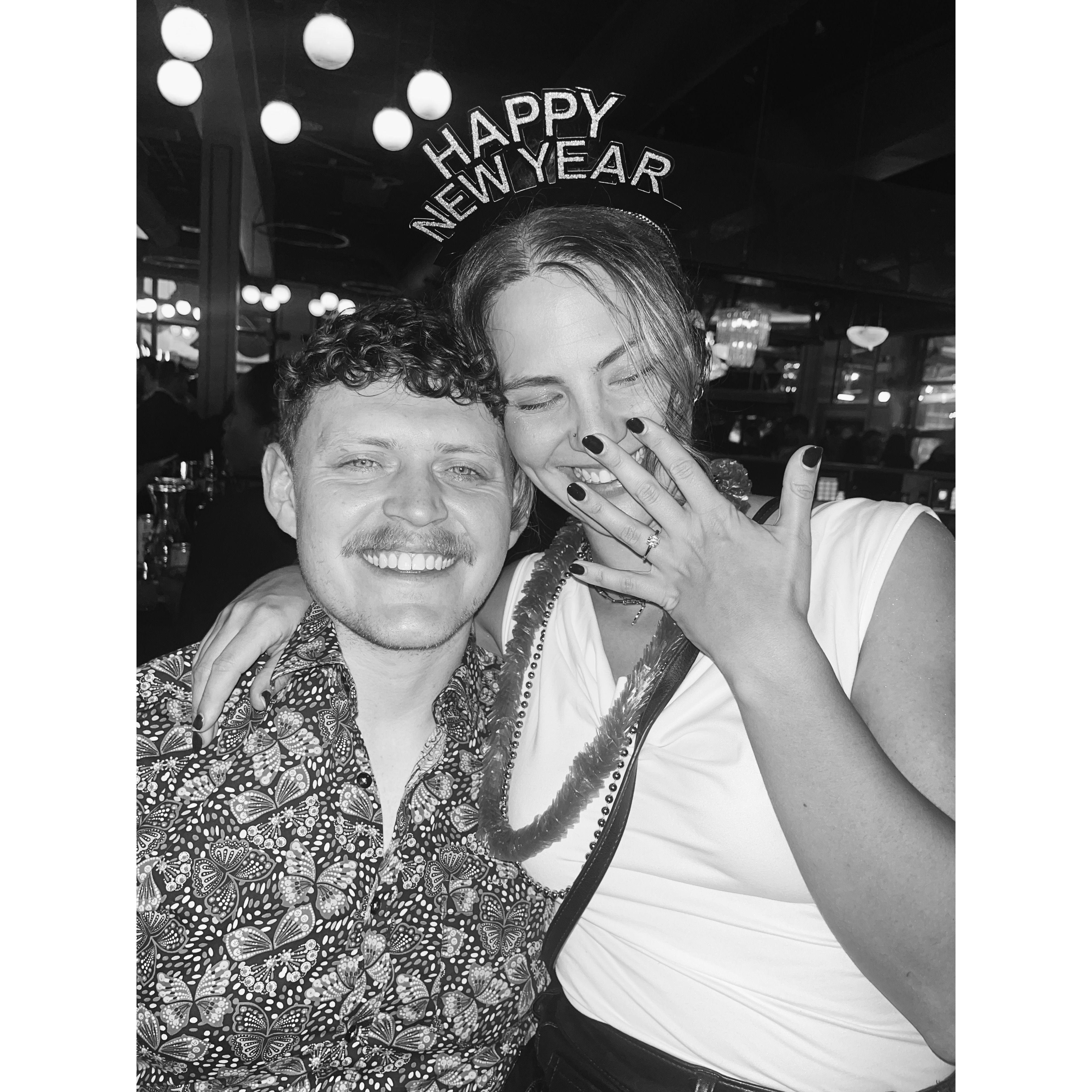 Snapped shortly after their first new years kiss