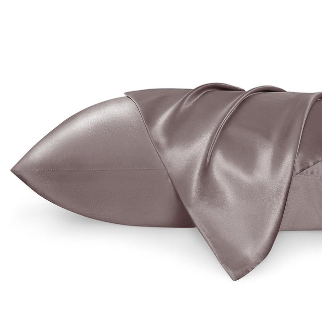 Bedsure King Size Satin Pillowcase Set of 2 - Dusty Rose Silky Pillow Cases for Hair and Skin 20x36 Inches, Pillow Covers with Envelope Closure, Similar to Silk Pillow Cases, Gifts for Women Men