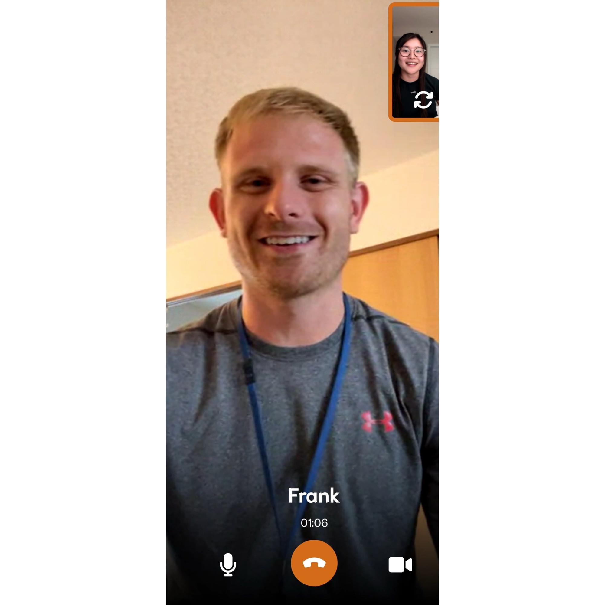 Our first video call!