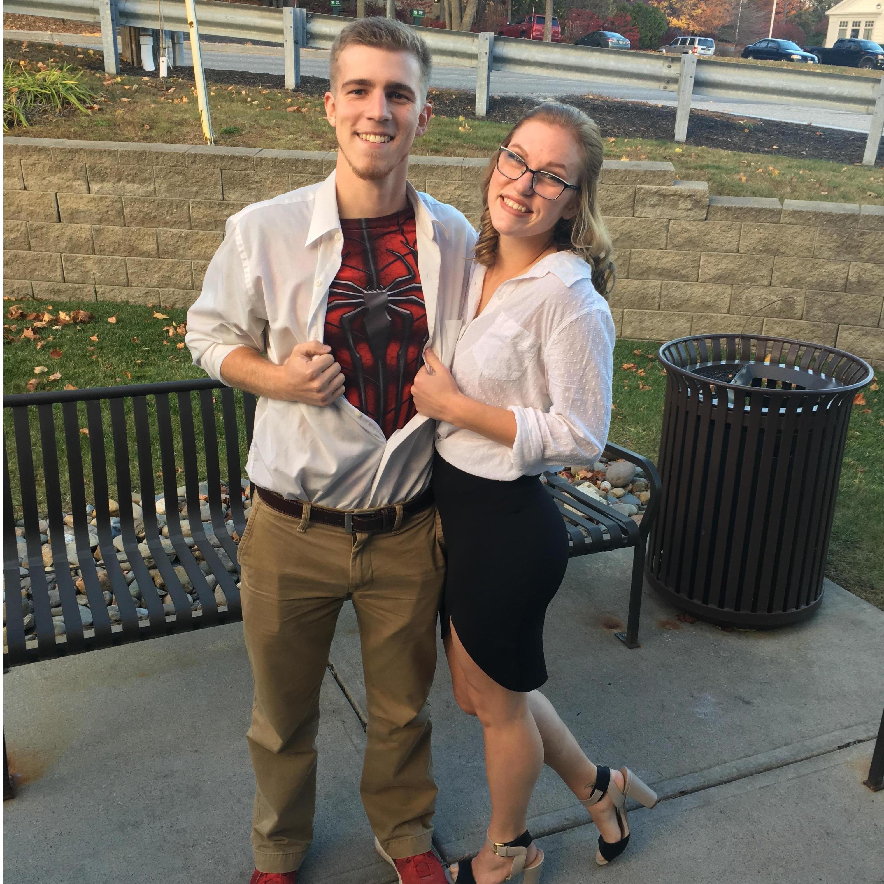 Peter Parker and Mary Jane for Halloween 2016