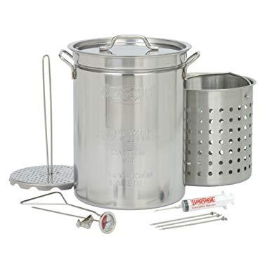 FBA12, Aluminum Stock Pot with Strainer Basket, 10.5 Quart