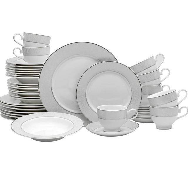 Mikasa 5224232 40-Piece Dinnerware Set, Parchment