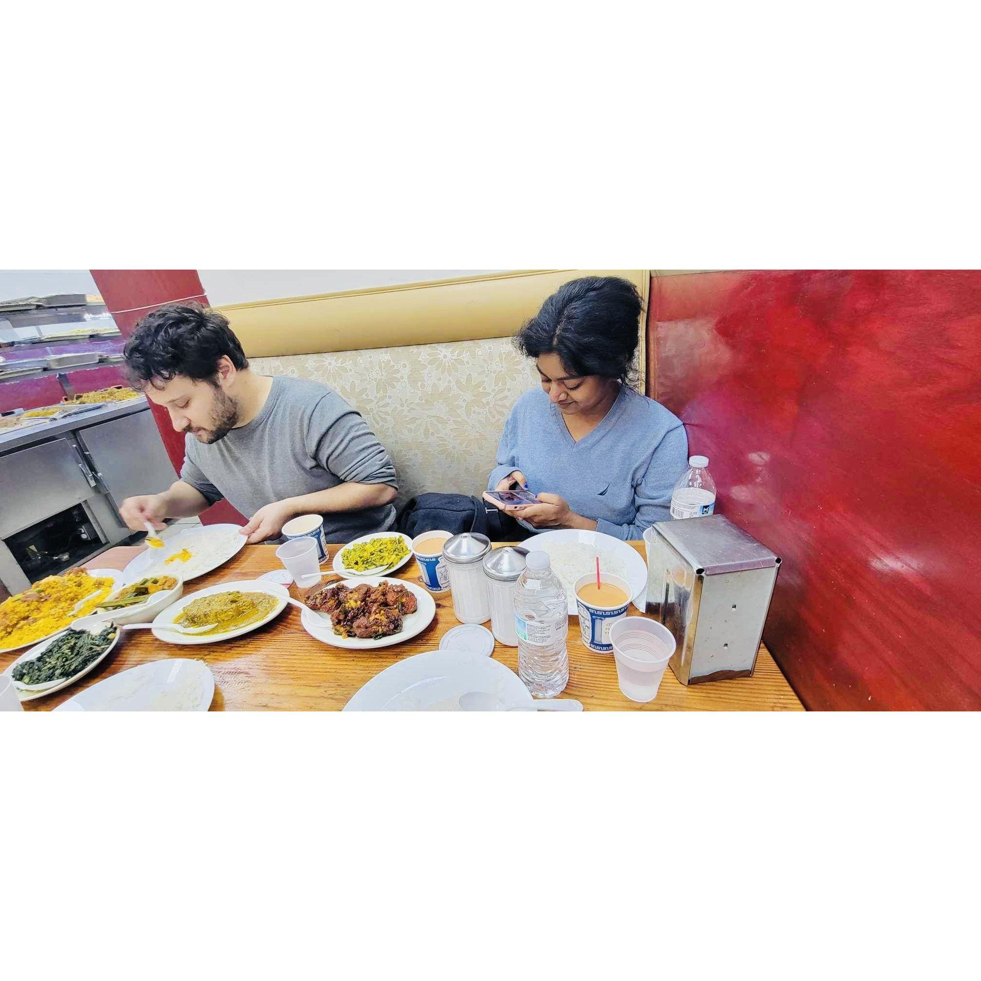 Eating Bengali food in Jackson Heights, NY!