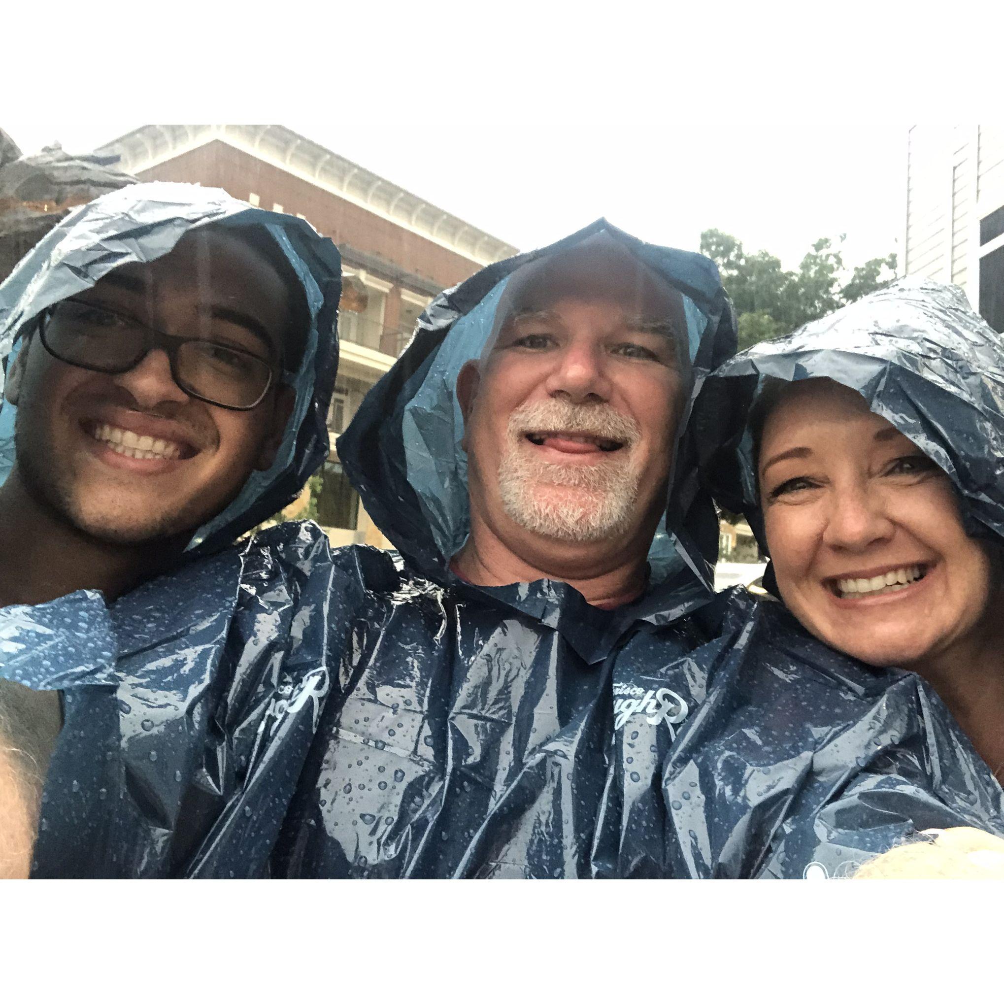 Even in the rain we had fun with James