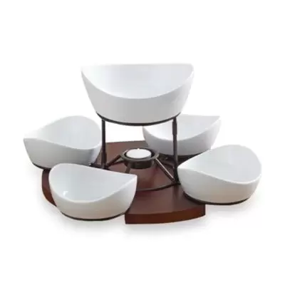 B. Smith Lazy Susan with Serving Bowls Set