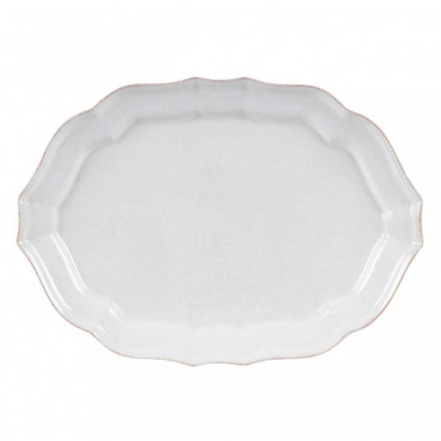 Casafina Impressions White Large Oval Platter
