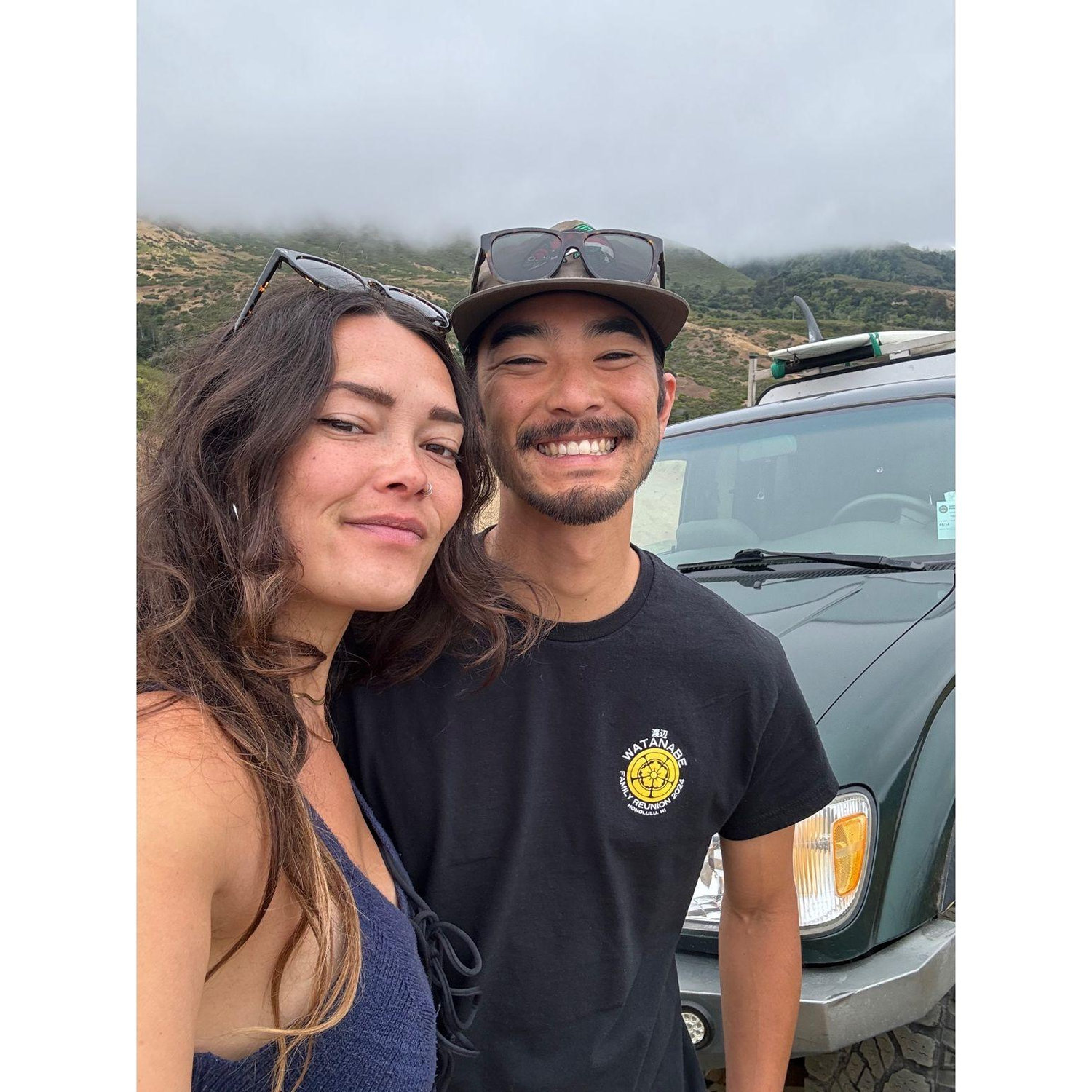 Last trip with the green truck before getting a new truck. Andrew Molera backpacking and surf camping. July 2024