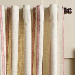 Lane Window Panels (Set of 2) - Light Beige/Terracotta