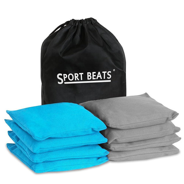 Cornhole Bags Set of 8 Regulation Weight & Size Includes Carry Case