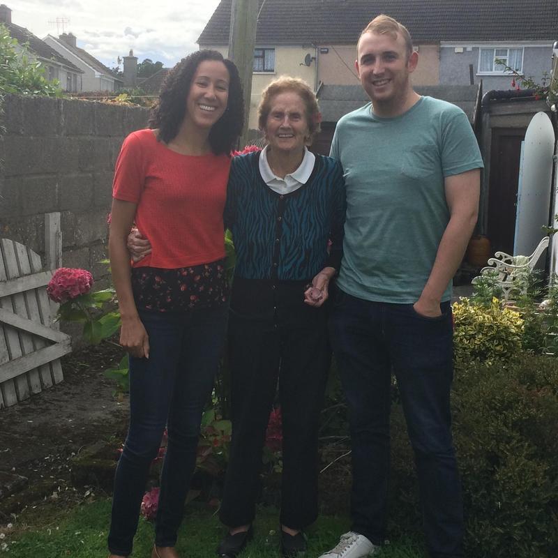 With Granny Coman in Thurles the week of our engagement - 2017