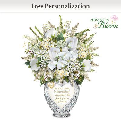 "Everlasting Love" Personalized Lighted Crystal Centerpiece
