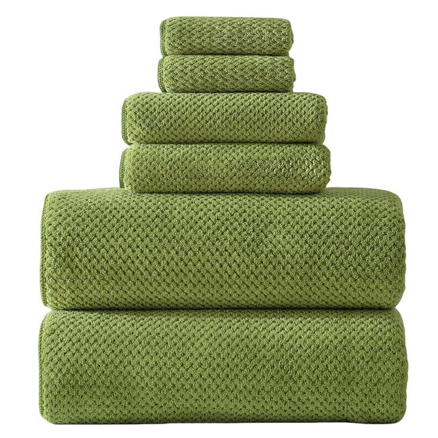 Akzpe 40x80 Inches Bath Sheets Towels for Adults Oversized Bath Towels Extra Large Luxury Super Soft Absorbent Quick Dry Microfiber (Sage Green,6PCS)