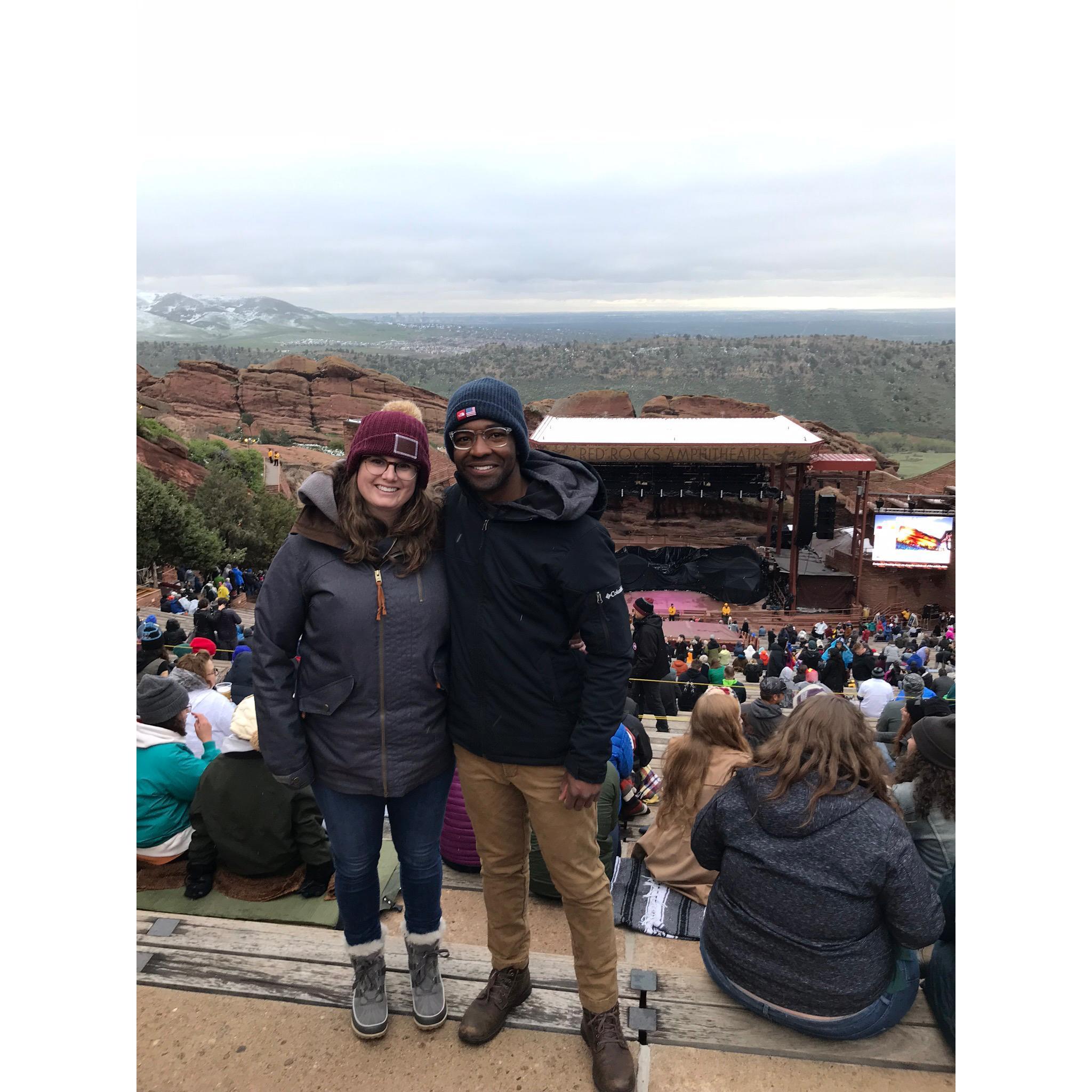 Florence and the Machine at Red Rocks while Steven and Laura were visiting!