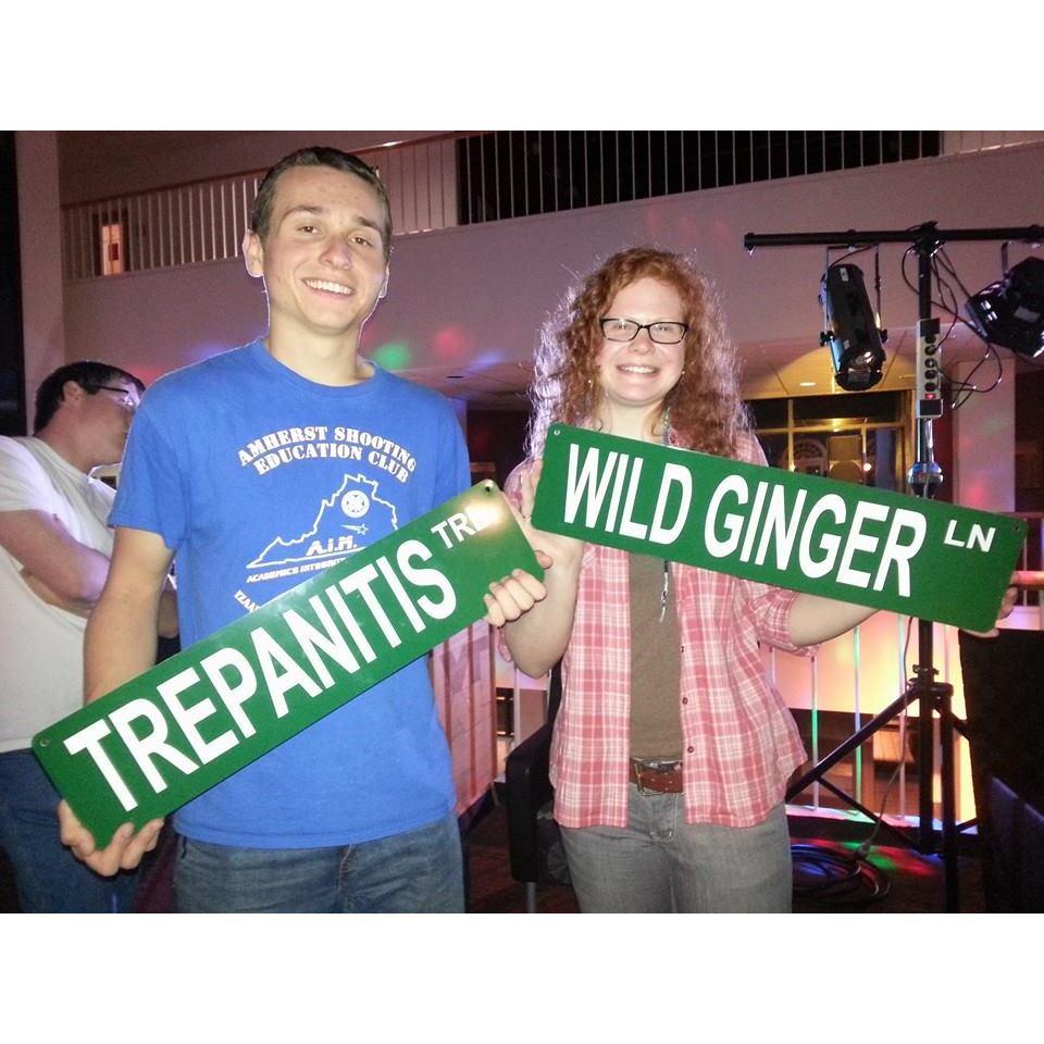 That time we made street signs together at GobblerNight (October 2013)