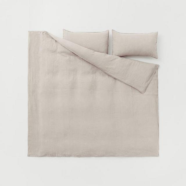 Washed Linen Duvet Cover Set