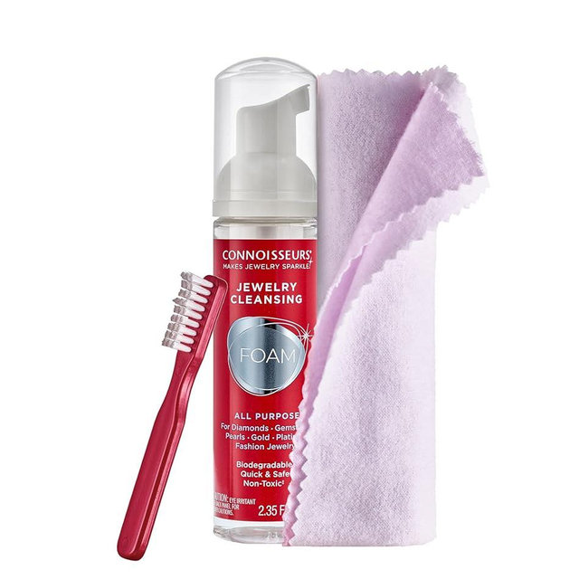 CONNOISSEURS All-Purpose Jewelry Cleansing Foam, Quick and Easy Jewelry Cleaner Solution