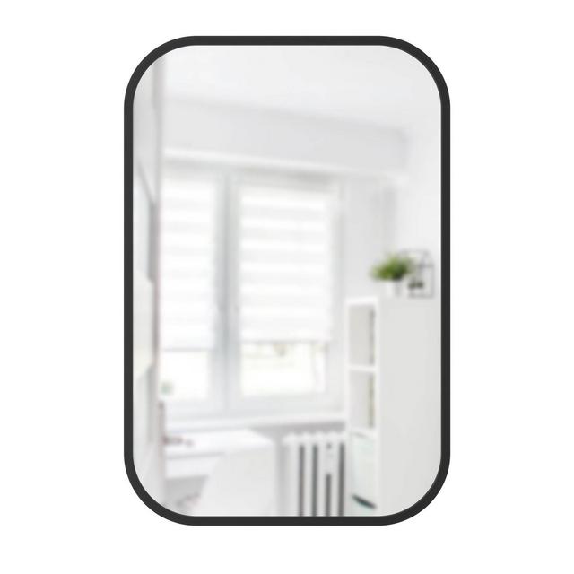 24"x 36" Hub Rectangular Wall Mirror Black - Umbra