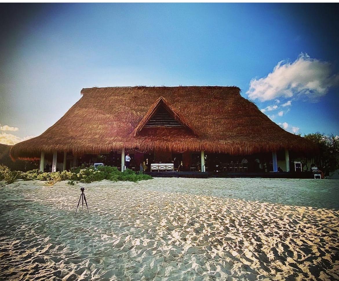 Venue (Palapa) of wedding reception.